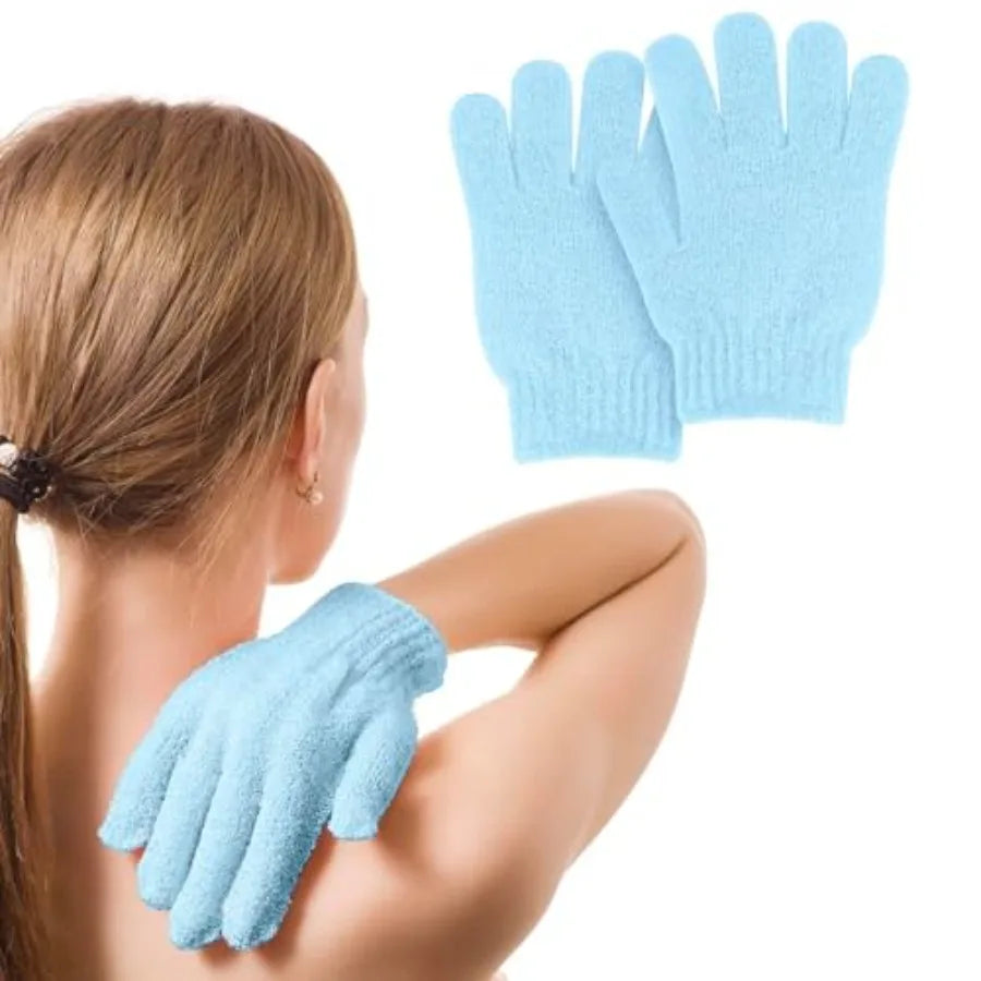 2 PCS Exfoliating Glove, Scrub Gloves Exfoliating, loofah, .