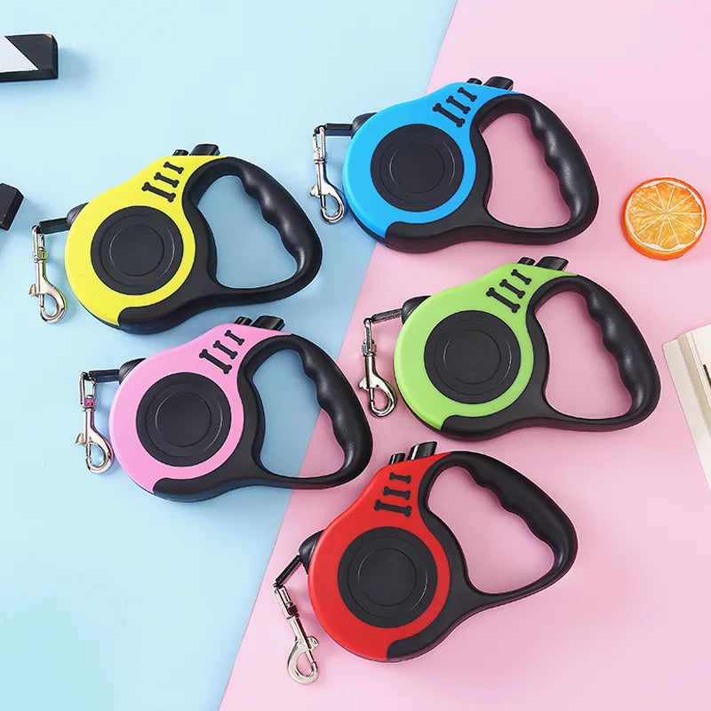 3M 5M Dog Leash for Small Dogs Cat Automatic Retractable Durable Nylon Lead .