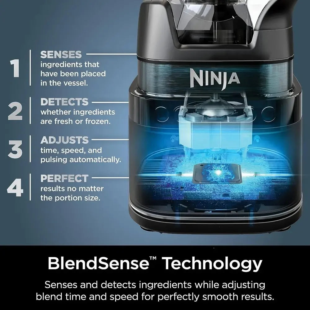 Powerful Blender with Smart Technology  Compact Design, , Black