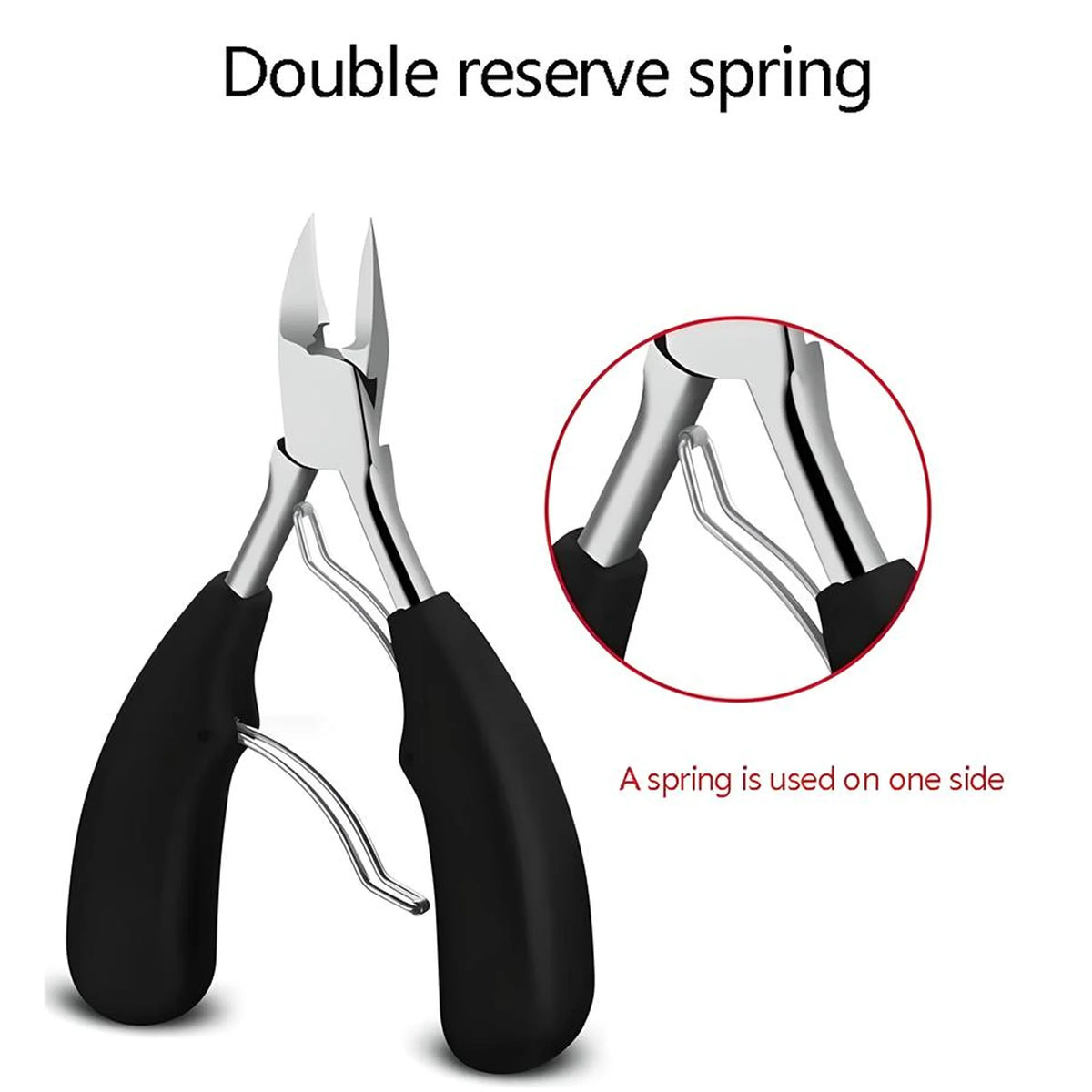 Professional Sharp Curved Blade Toe Nail Clippers For Thick Ingrown Toenails.
