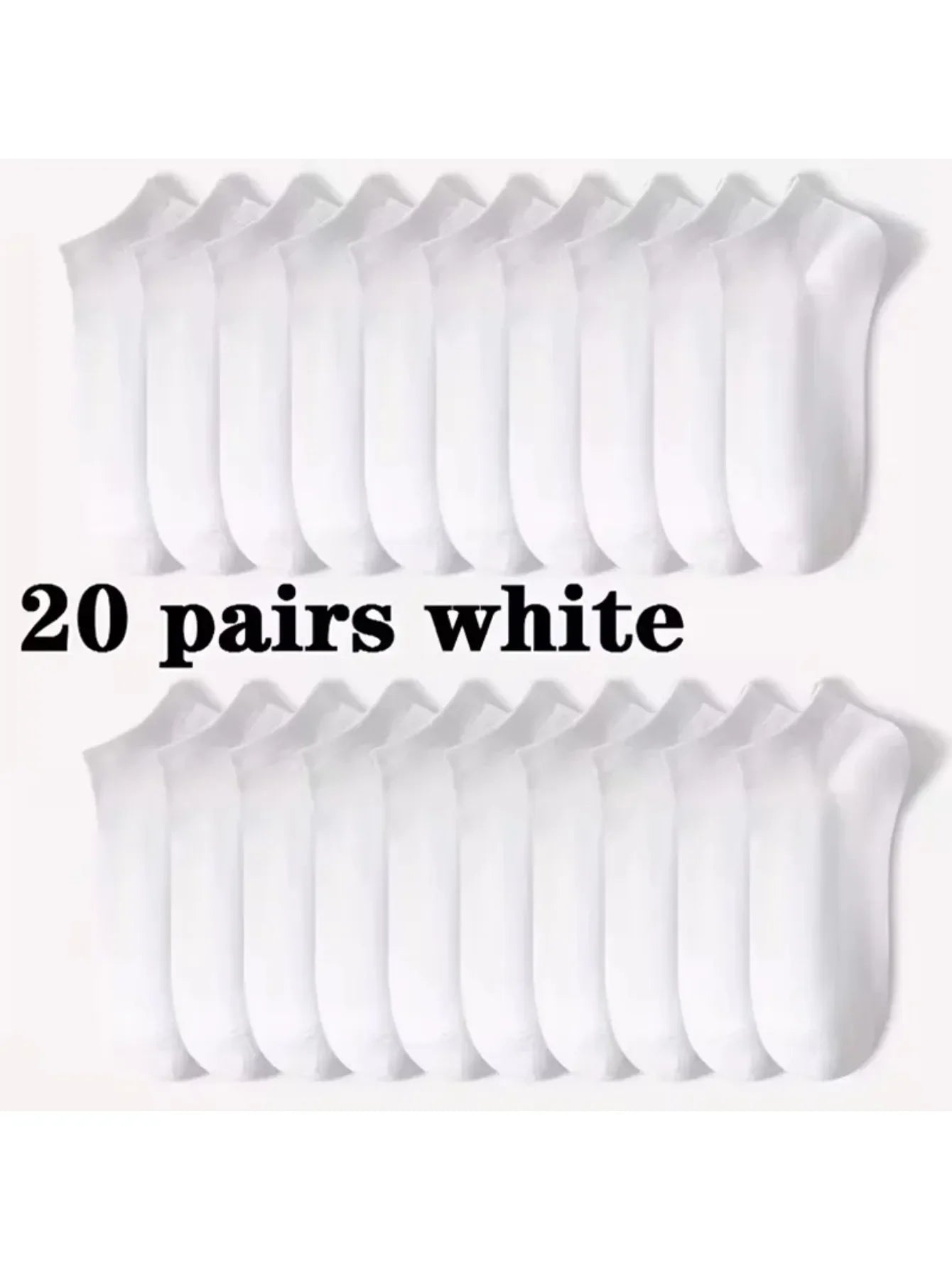 5/10-Pack Unisex Comfort-Fit Ankle Socks , Breathable & Lightweight -
