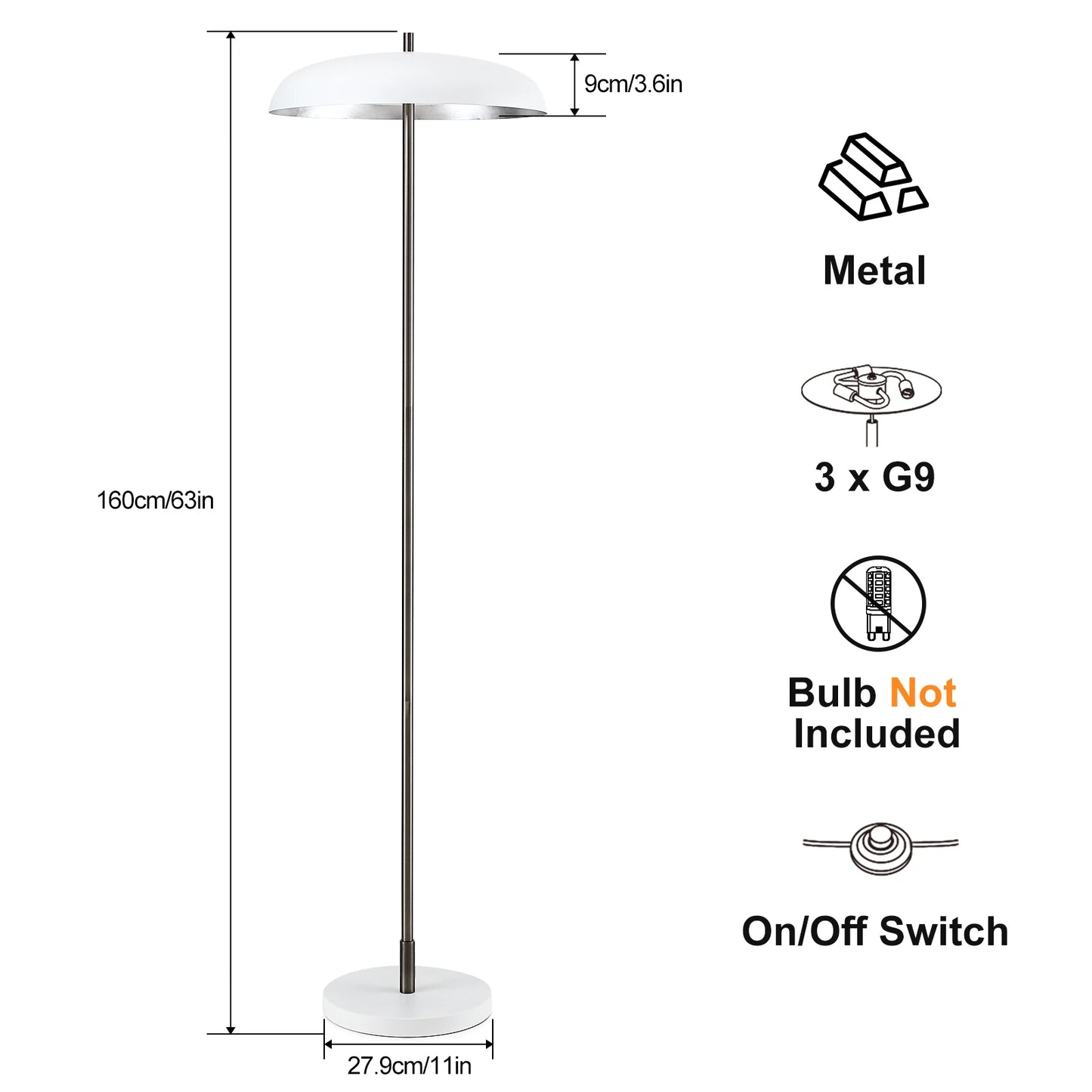 63 inch Floor Lamp Modern Minimalist LED European Lamp . Decorative Lighting Lamps Indoor Lighting Shipping from USA