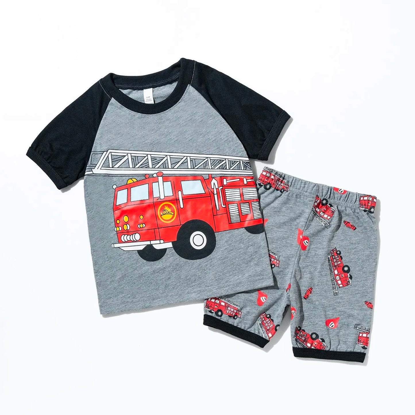 Toddler Baby Boy Pajamas Sets Summer Cotton Children Pyjama Short Cute Airplane Toys Pj For Kids Clothes Toddlers Boys Clothing