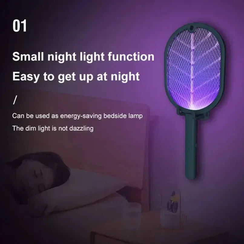1pc Electric Mosquito Killer Swatter USB Rechargeable