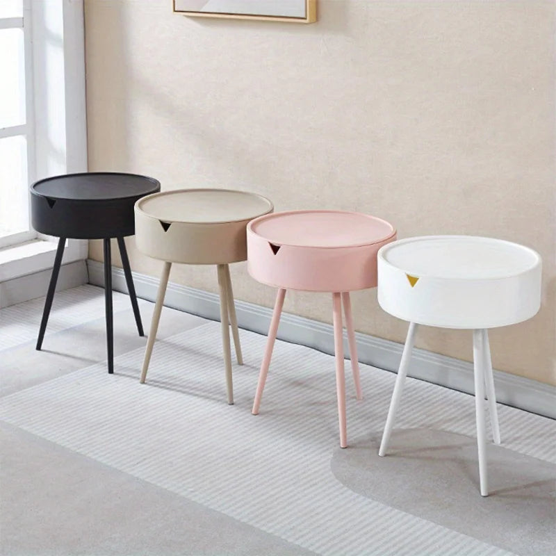 Creative Thickened Plastic Bedside Table Nightstand Kids Boys Bedroom Storage Drawer Small Side Table Small Cabinet