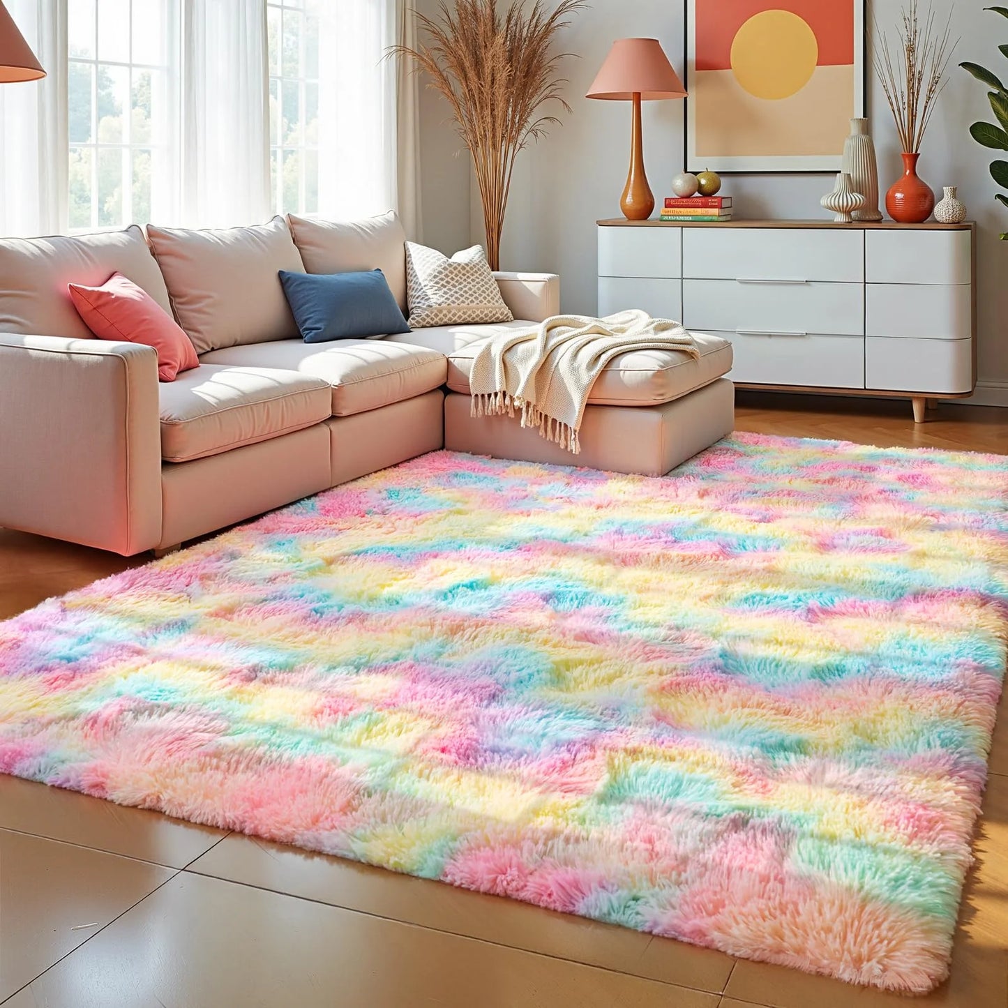 .Minimalist Style .Fluffy And Slip-Resistant.