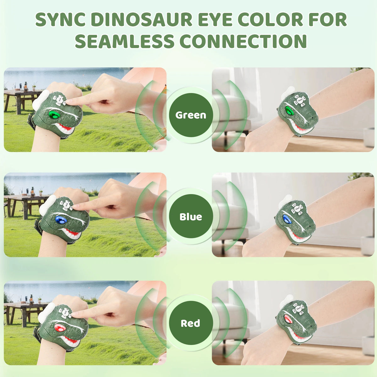 Dinosaur Toys Walkie Talkies for Kids 2 Pack, Wrist Walkie Talkie Watch Toys for Boys Girls Age 3-12, T-Rex Dino Watch Toys.