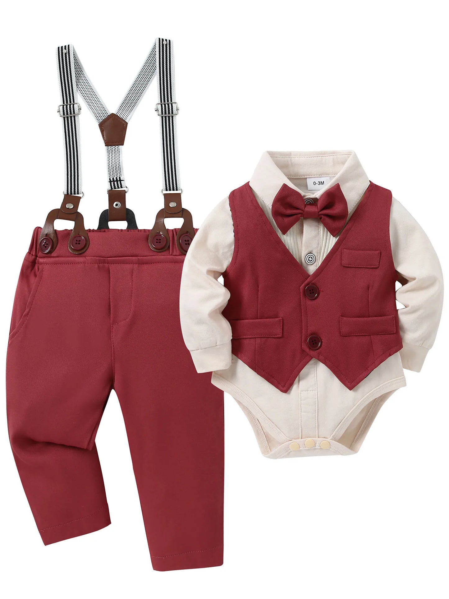 Baby Boy Clothes Wedding Outfit Suits, 0-18 Months Infant Boy Gentleman Set, Dress