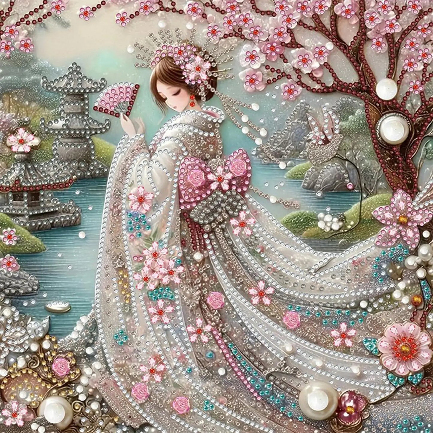 Japanese Girl Diamond Painting Kit