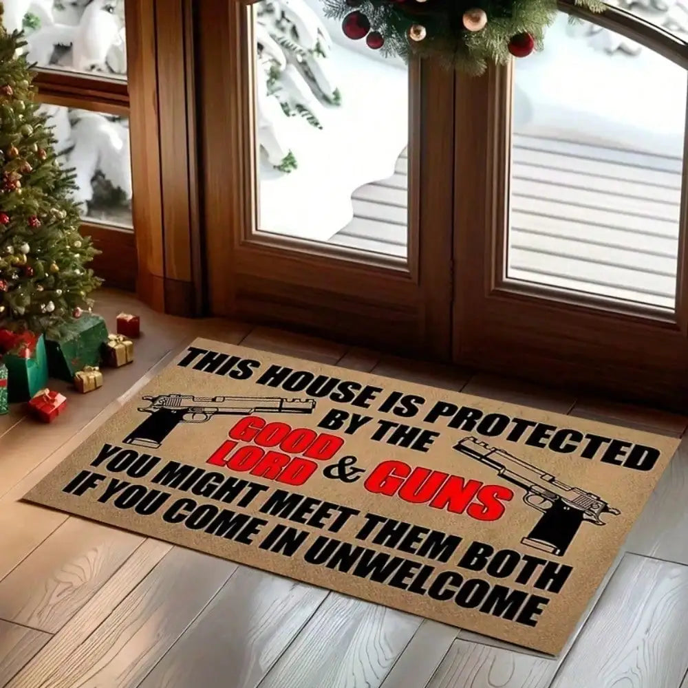 Funny Doormat  Mat Protected