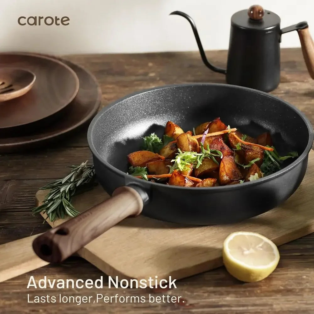 16-Piece Nonstick Cookware Set with Induction-Ready Pots and Pans
