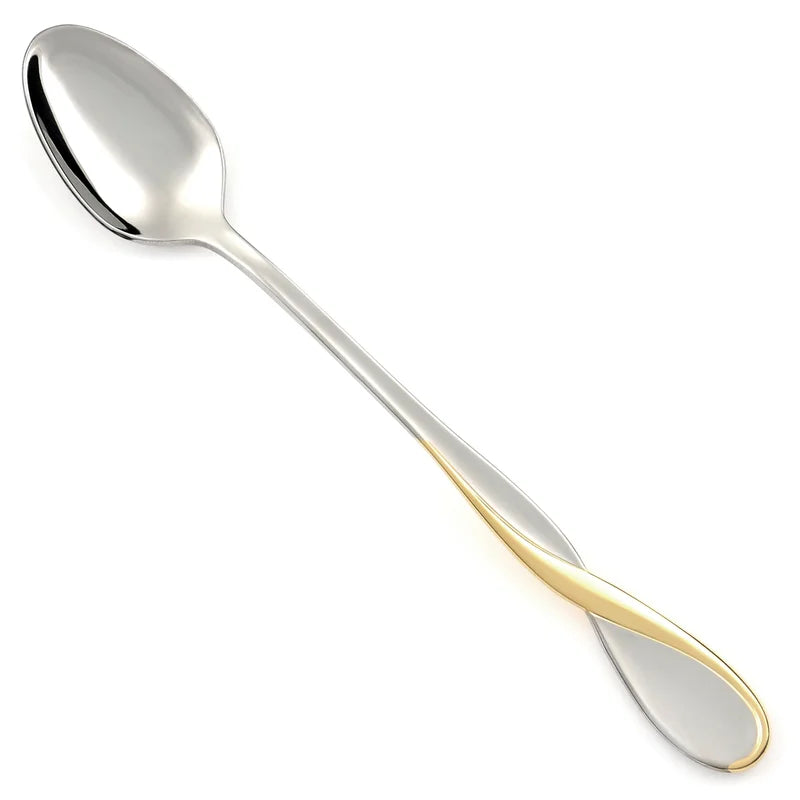 GOLDEN AQUARIUS Stainless Gold Accent Silverware .