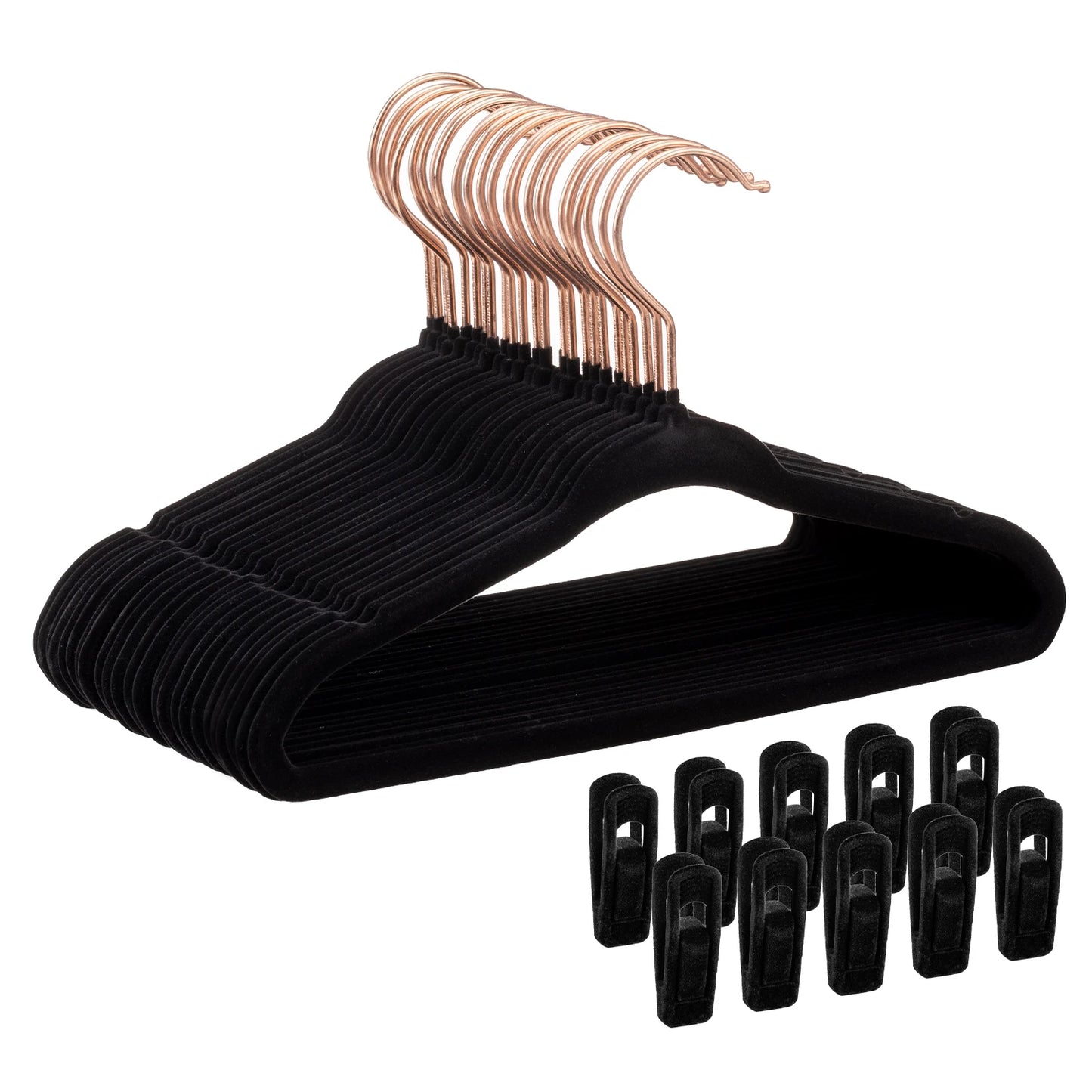 Baby Velvet Hangers 30/50 Pack - 11 Inch Premium Felt Non Slip Kids Hanger for Infant & Toddler Clothes.