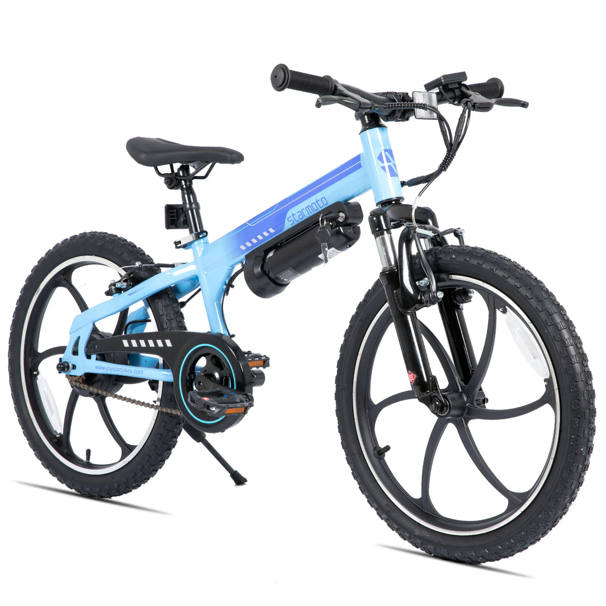 Kids' Electric Mountain Bike for Boys, Girls & Teens Ages 7+, 20 Inch Ebike with 250W Brushless Motor, 15 Miles Range & 15.5MPH Speed, Removable Battery & Dual V-Brakes,.