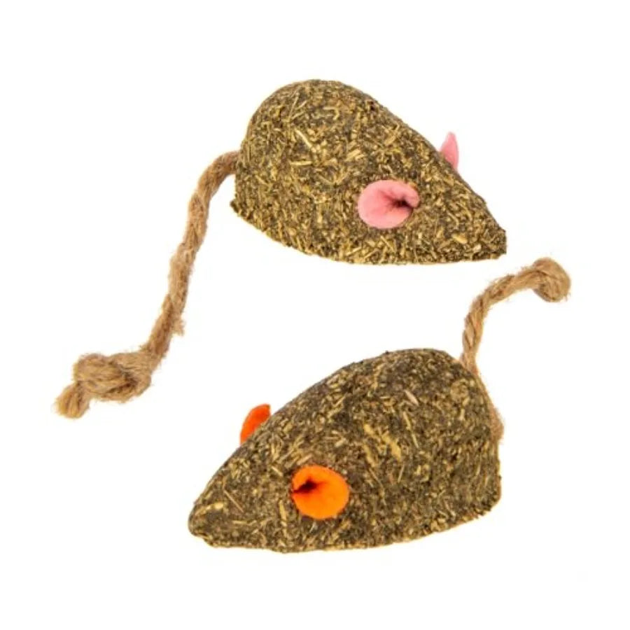 Instincts Mouser Mayhem HappyNip Cat Toy Compressed Catnip Silverine-Shaped Mice
