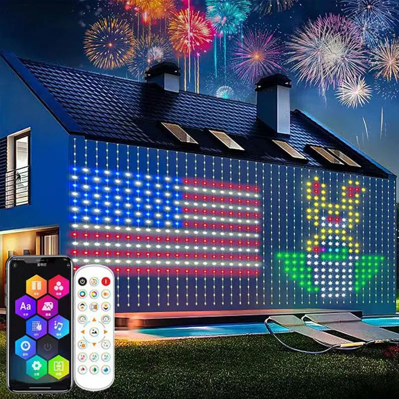 Remote Controlled Outdoor. Party Decorative Lighting Festive Atmosphere