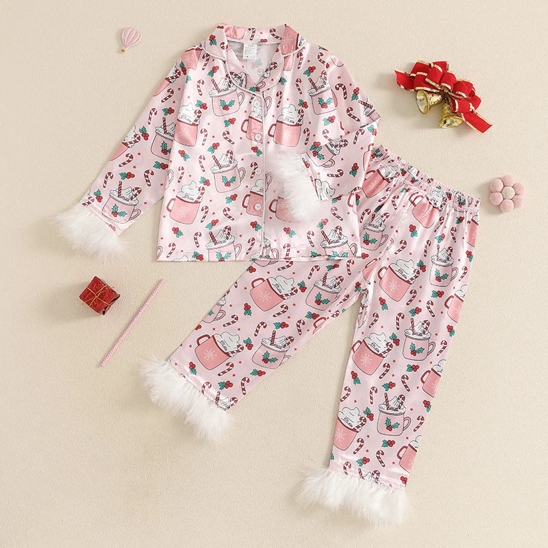 Toddler Baby Girl 2Pcs Christmas Pajamas