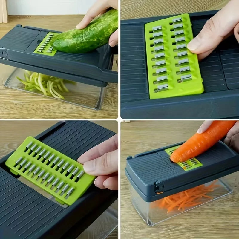 14 in 1 Multifunctional Vegetable Chopper.Food Grate Food Chopper. Vegetable Slicer Dicer Cut
