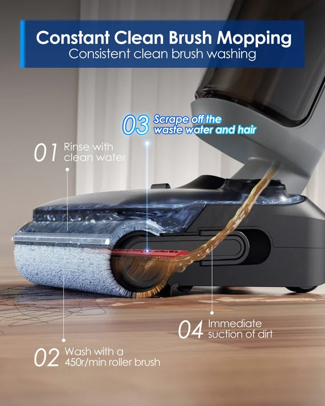Floor ONE i5 Stretch Wet Dry Vacuum Cleaner, Vacuum& Mop in One Step