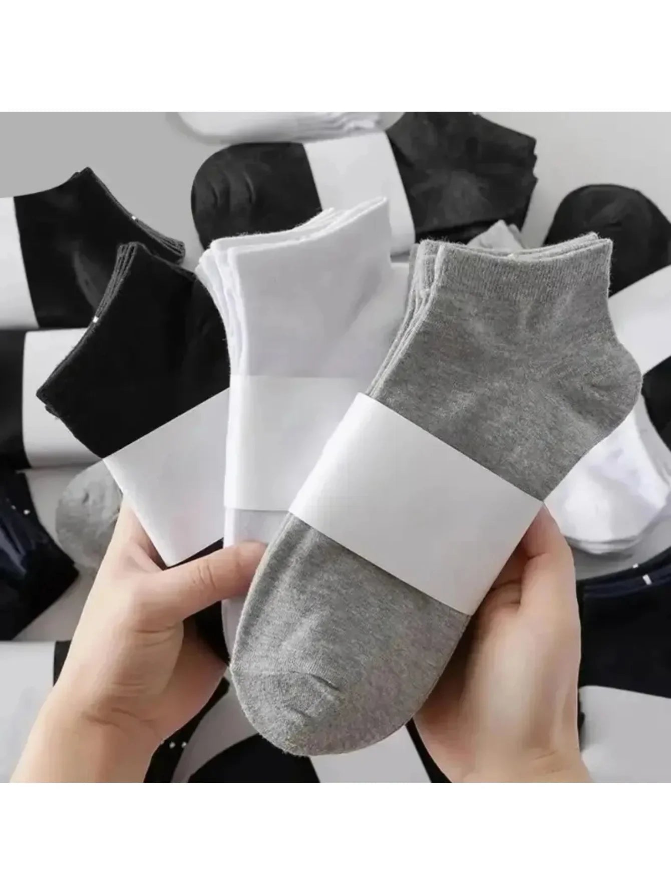 5/10-Pack Unisex Comfort-Fit Ankle Socks , Breathable & Lightweight -