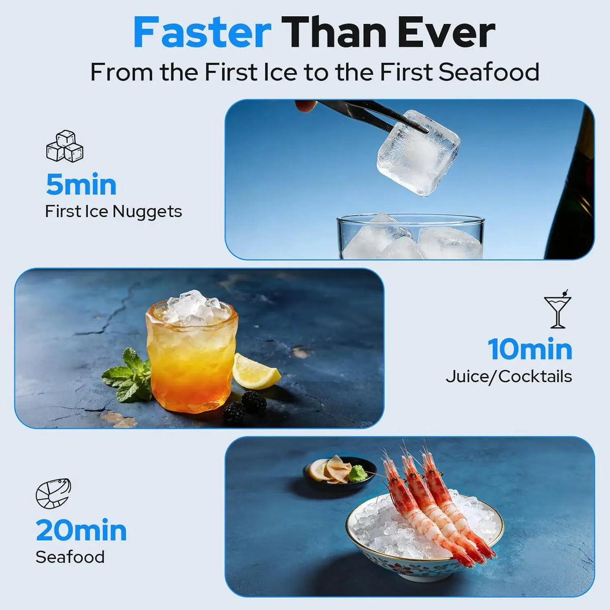 Large Capacity Countertop Nugget Ice Maker – 38 lbs/24H, Chewable Soft Ice, One-Touch Self-Cleaning, Dual Water Tanks (3L+1.5L),.