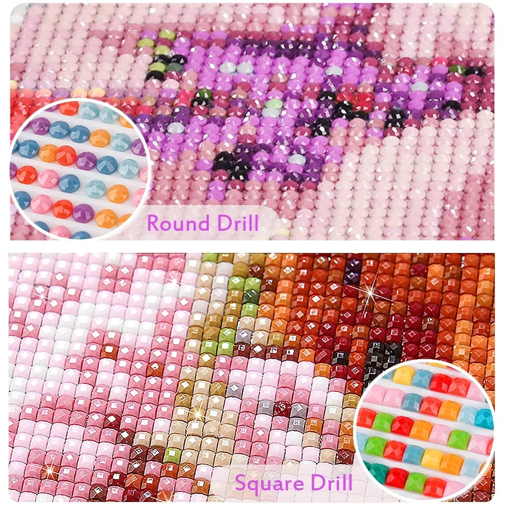 Watercolor Animal Series Diamond Painting Decoration Diy Full Rhinestone Eagle Raccoon Mosaic Cross Stitch Kit Gift