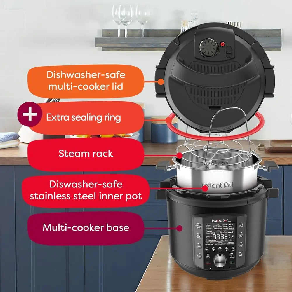6-Quart 10-in-1 Multi-Functional Cooker: with 800+ Recipe
