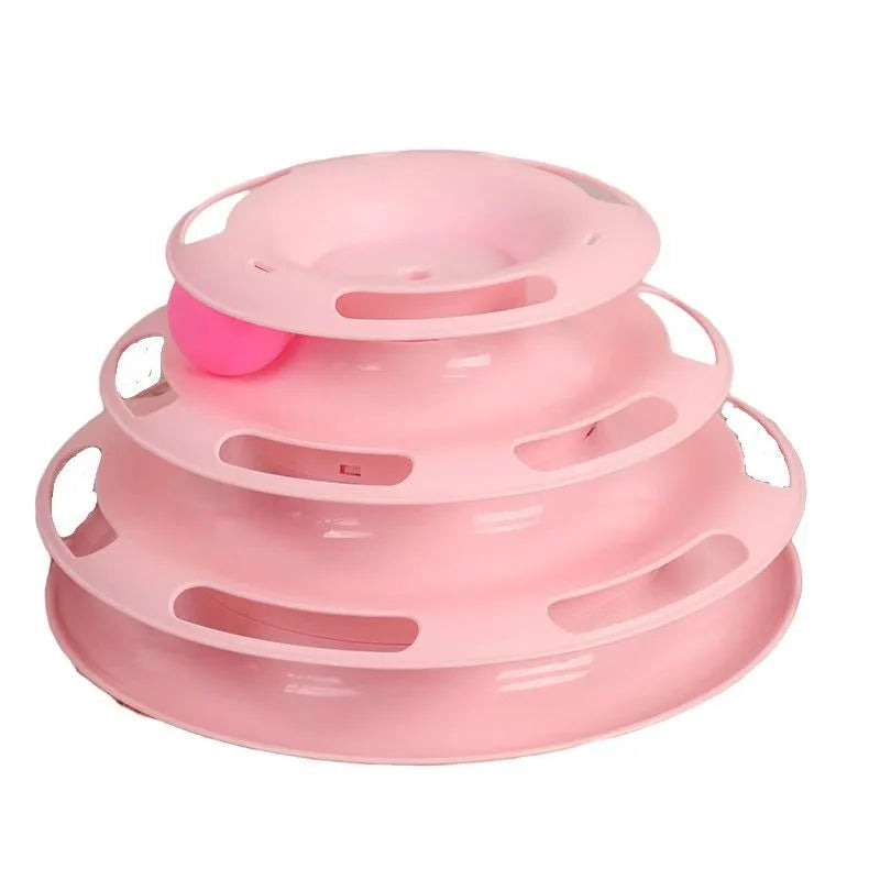 Pet cat toy Three-layer ball cat Turntable Cat