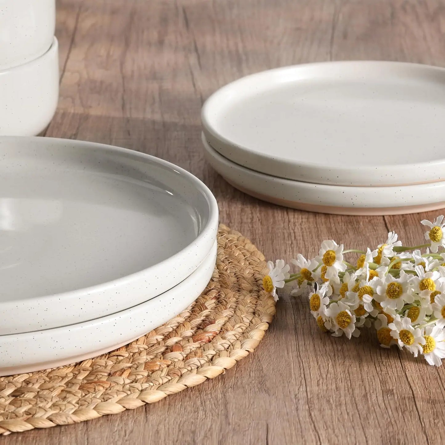 Stoneware Dinnerware Sets, 12-Piece . Set for 4, Dishes Set.