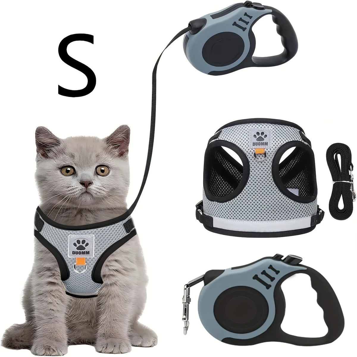 Pets Collar, Harness, Cats Pet Products Kitten Accessories. Harness Leash Things Breast-band Supplies For Cat .