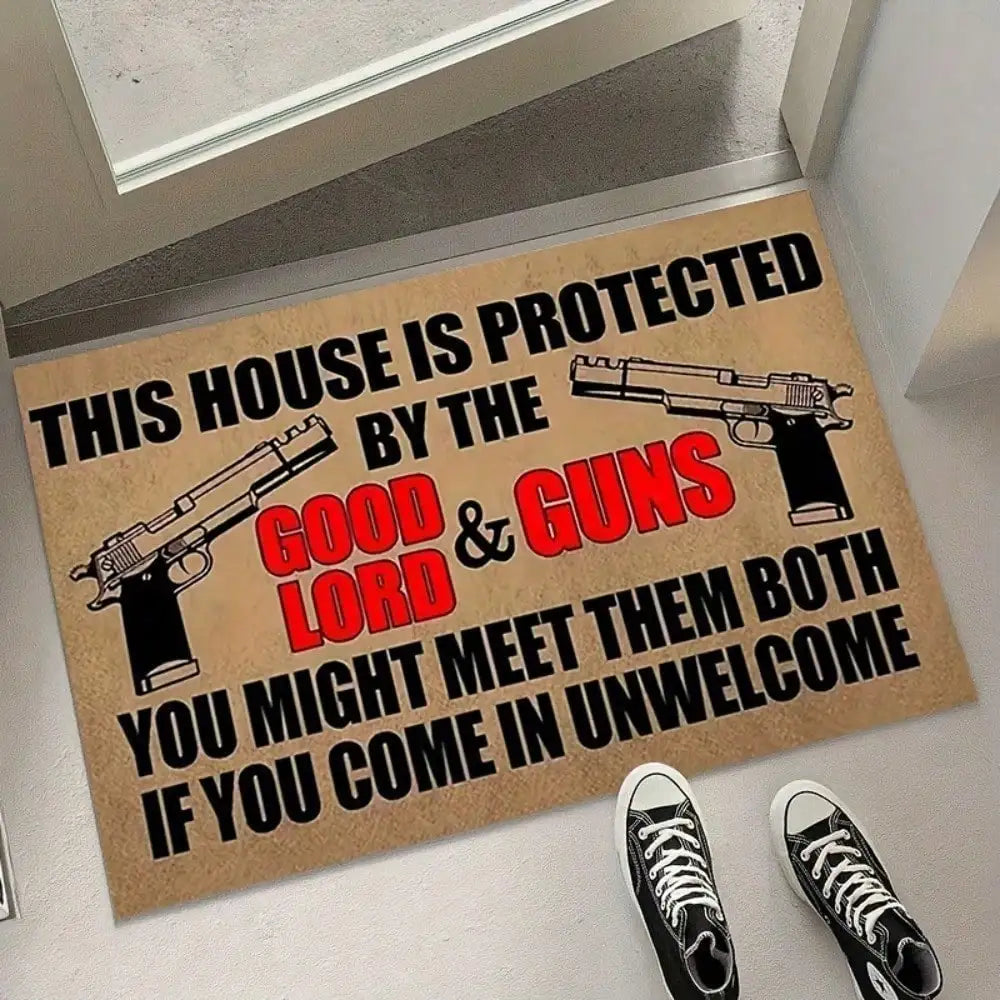 Funny Doormat  Mat Protected