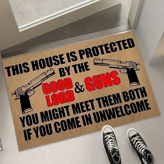 Funny Doormat  Mat Protected