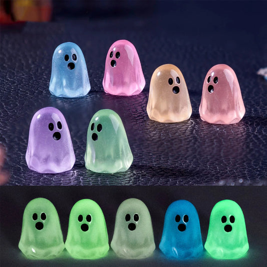 5/10Pcs Luminous Ghost Figures Glowing At Night Action Figure Mini Micro.