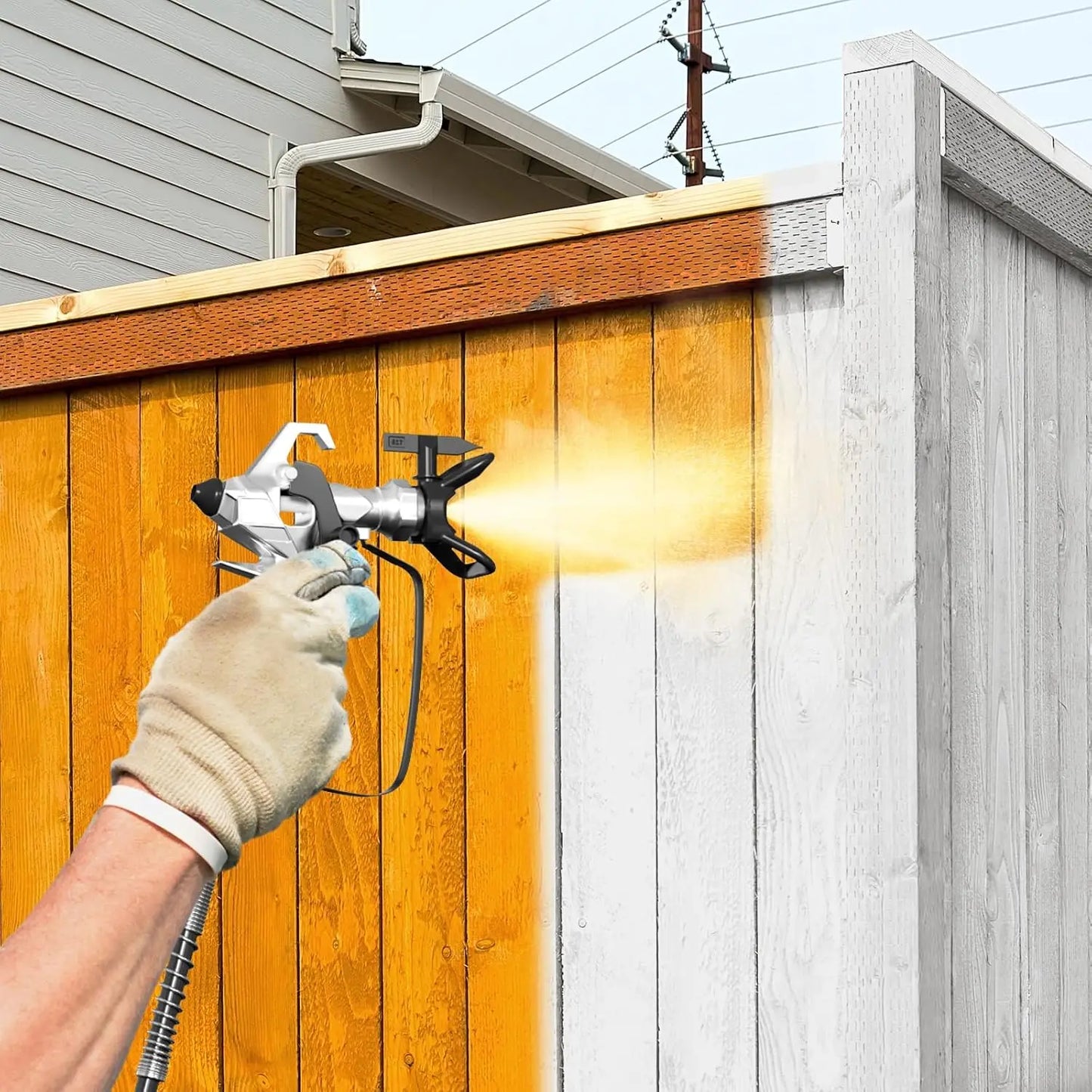 750W Airless Paint Sprayer 3000PSI High Efficiency Electric. Handheld Paint Sprayers.