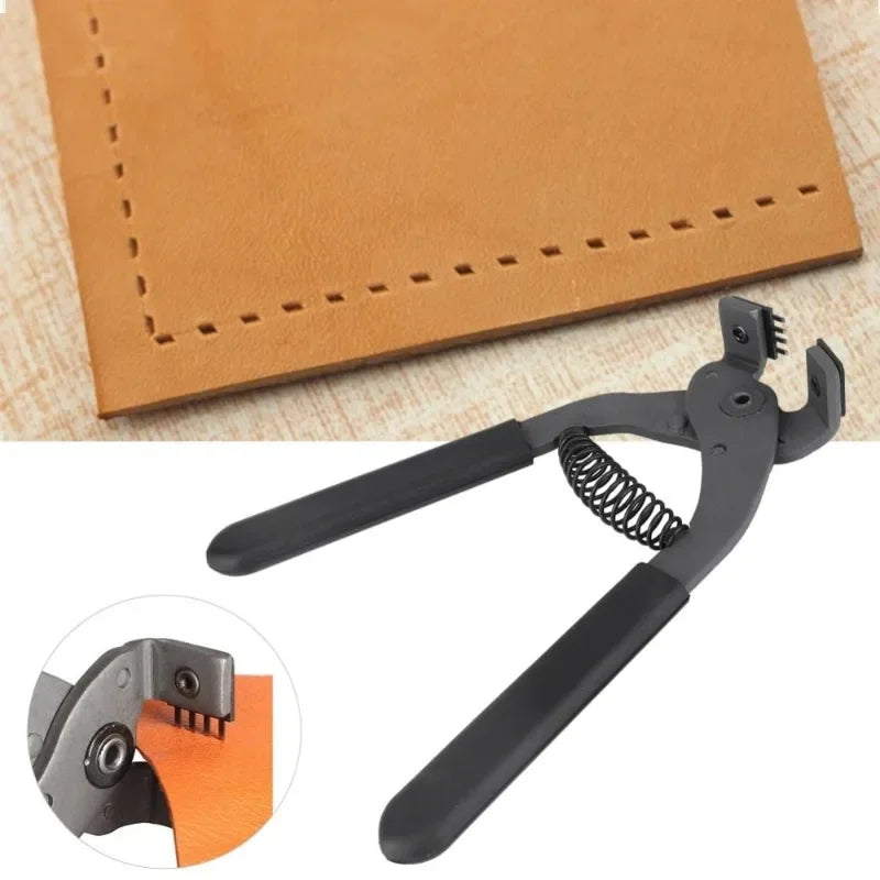 1Pc Leather Craft Hole Punch Tool 4mm Hole Puncher Carbon Steel Leather Craft Hand Tool.