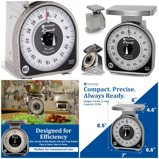 .Mechanical Dial Scale Manual Food Scale with 2 Pound Capacity .