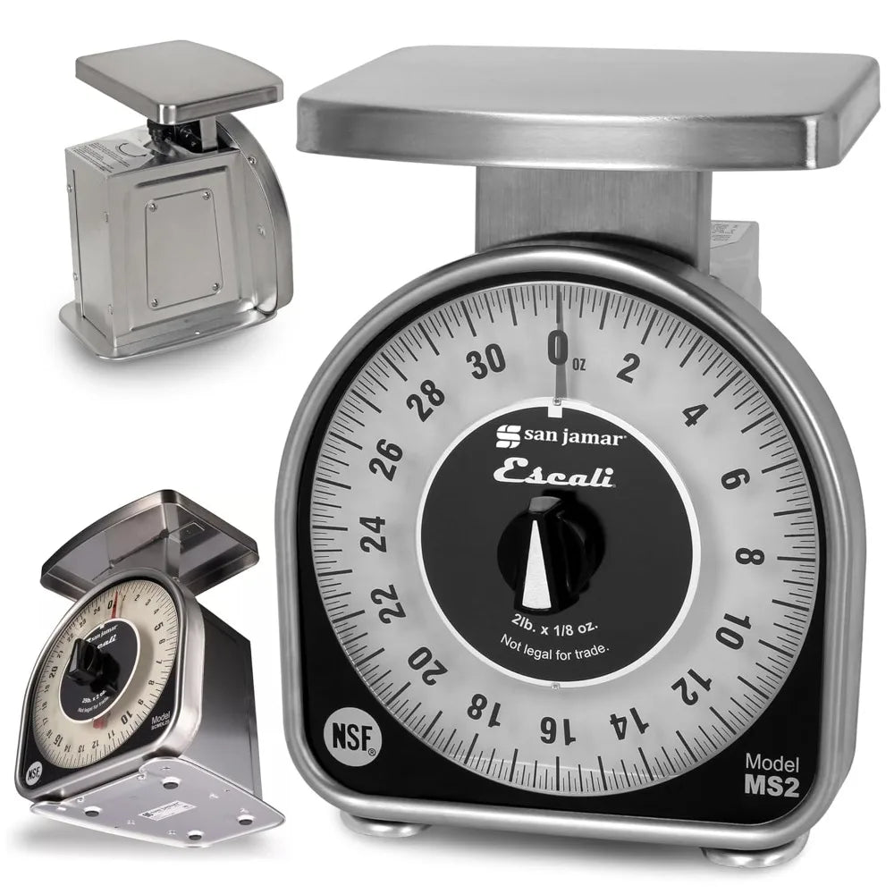 .Mechanical Dial Scale Manual Food Scale with 2 Pound Capacity .