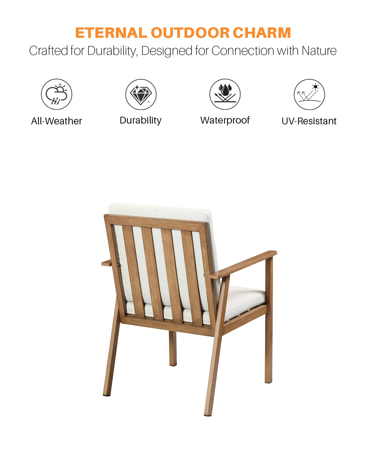 SeeHill 9 Pieces Patio Dining Set for 8, Outdoor Aluminum Dining Patio Table . with Umbrella Hole .