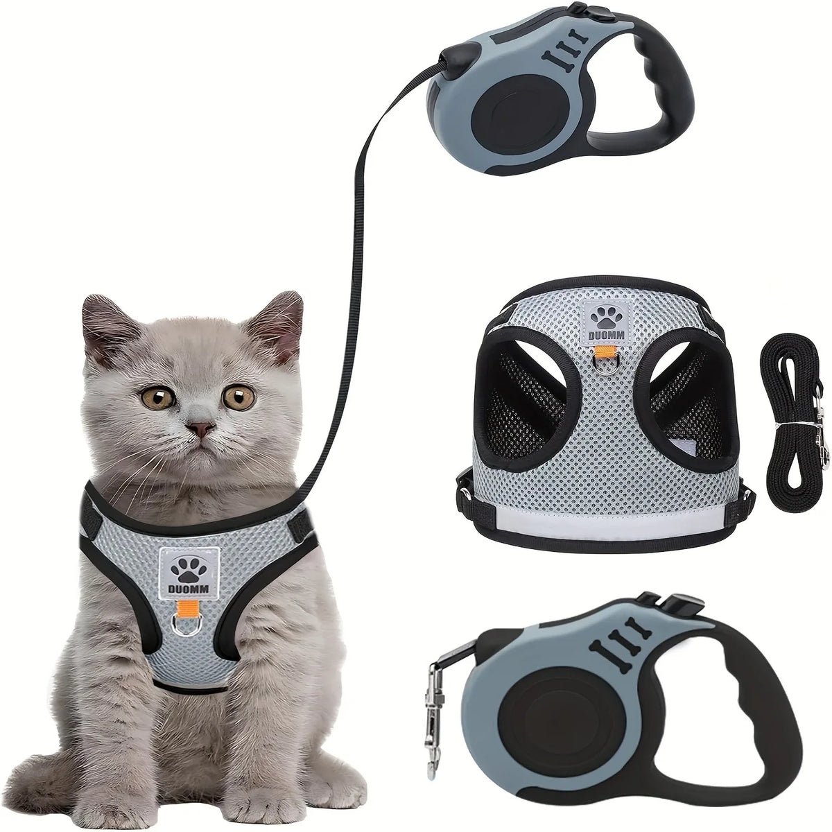 Pets Collar, Harness, Cats Pet Products Kitten Accessories. Harness Leash Things Breast-band Supplies For Cat .