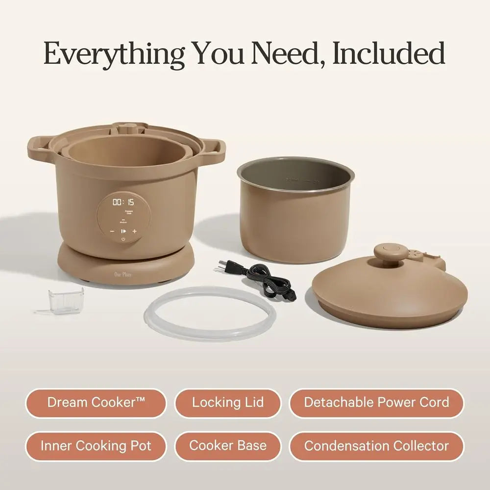 6-Quart Nonstick Multi-Cooker with Touch Controls,