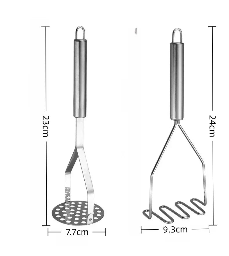 Manual Stainless Steel Potato Masher Fruit Vegetable Pressure