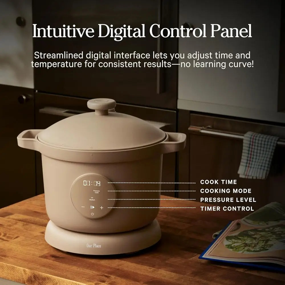 6-Quart Nonstick Multi-Cooker with Touch Controls,