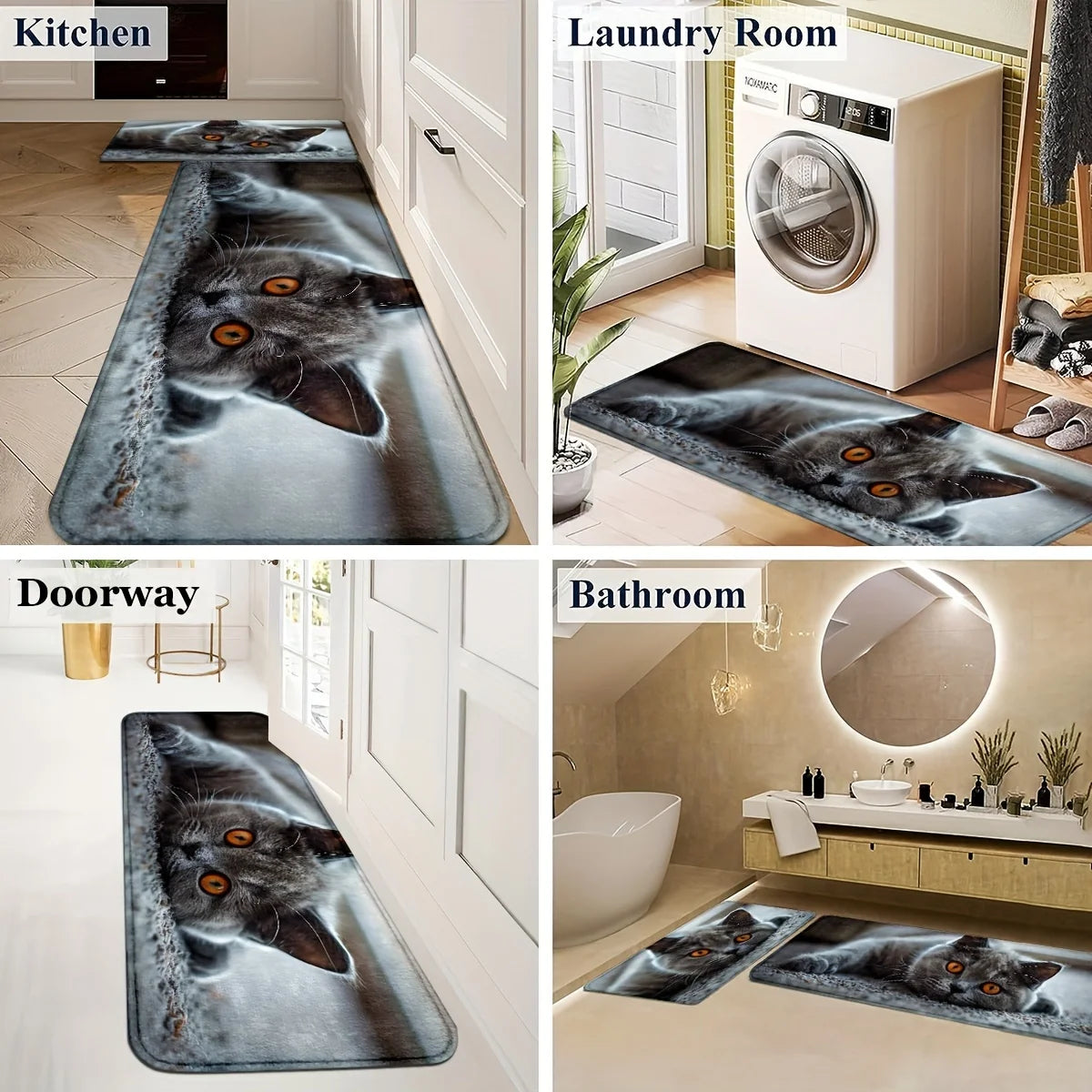 British Shorthair Cat Design Door Mat