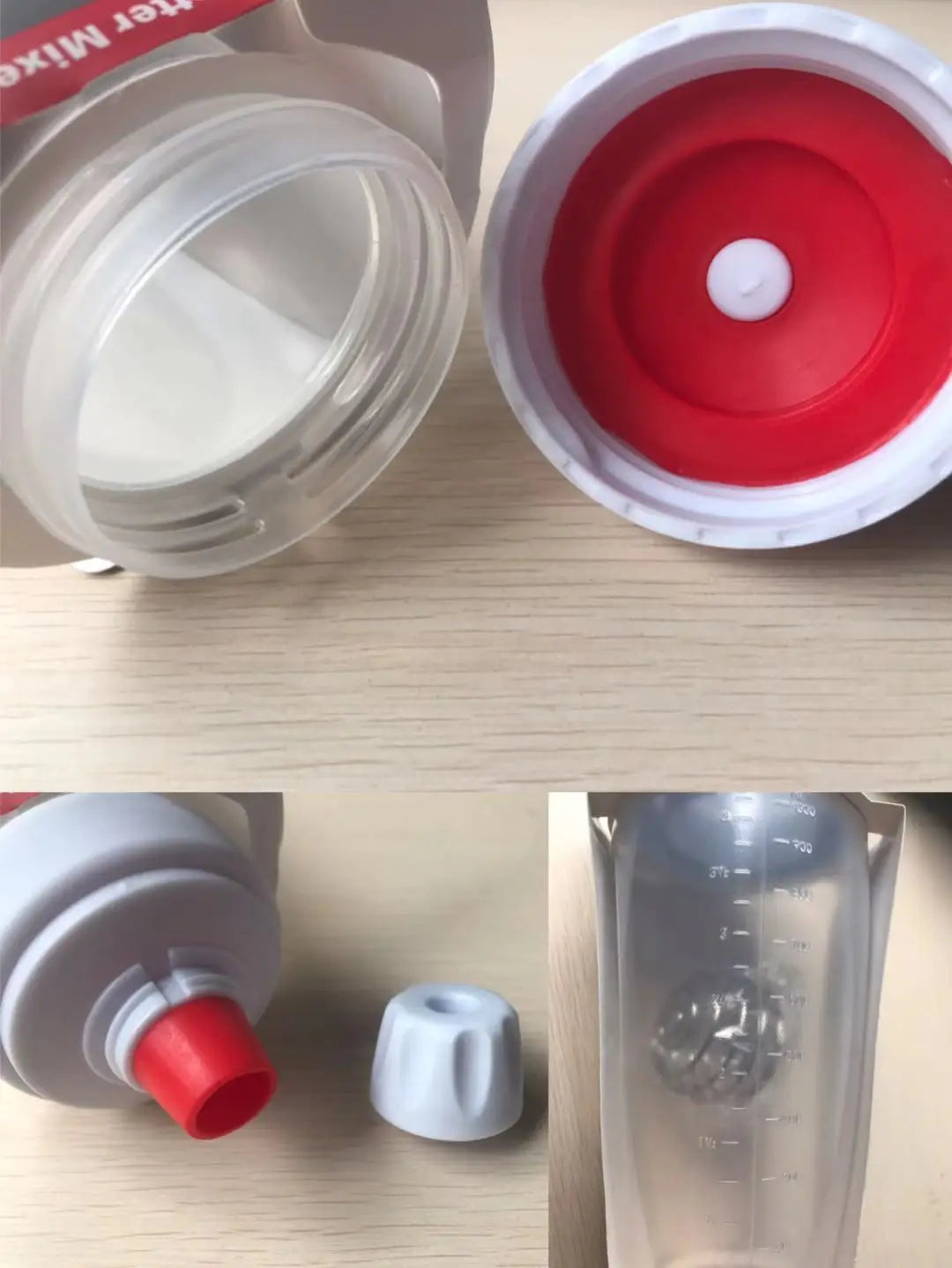 Pancake Batter Bottle Battler Mixer With Blender Ball Wire Whisk