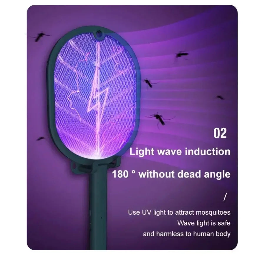 1pc Electric Mosquito Killer Swatter USB Rechargeable