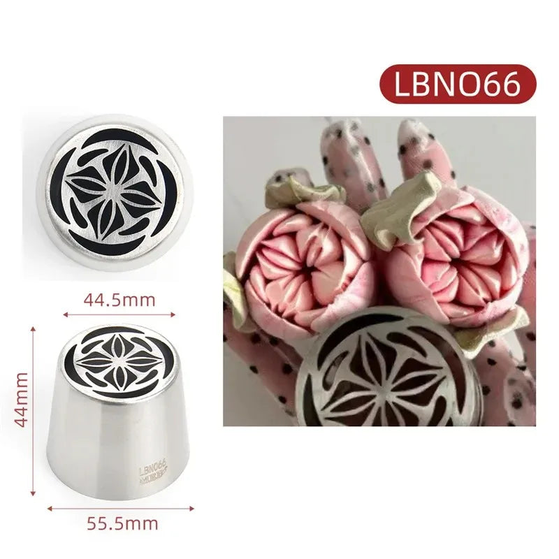 Stainless Steel Oversized Piping Rose Pattern