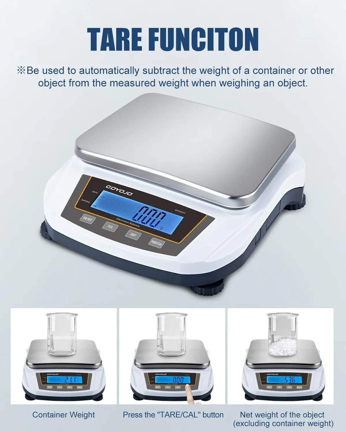 Lab Scale 5000g/0.01g High Precision Digital Scale Analytical Balance Electronic Scale.