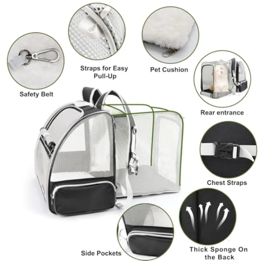Innovative Traveler Bubble Backpack Pet Carriers for Cats and Dogs
