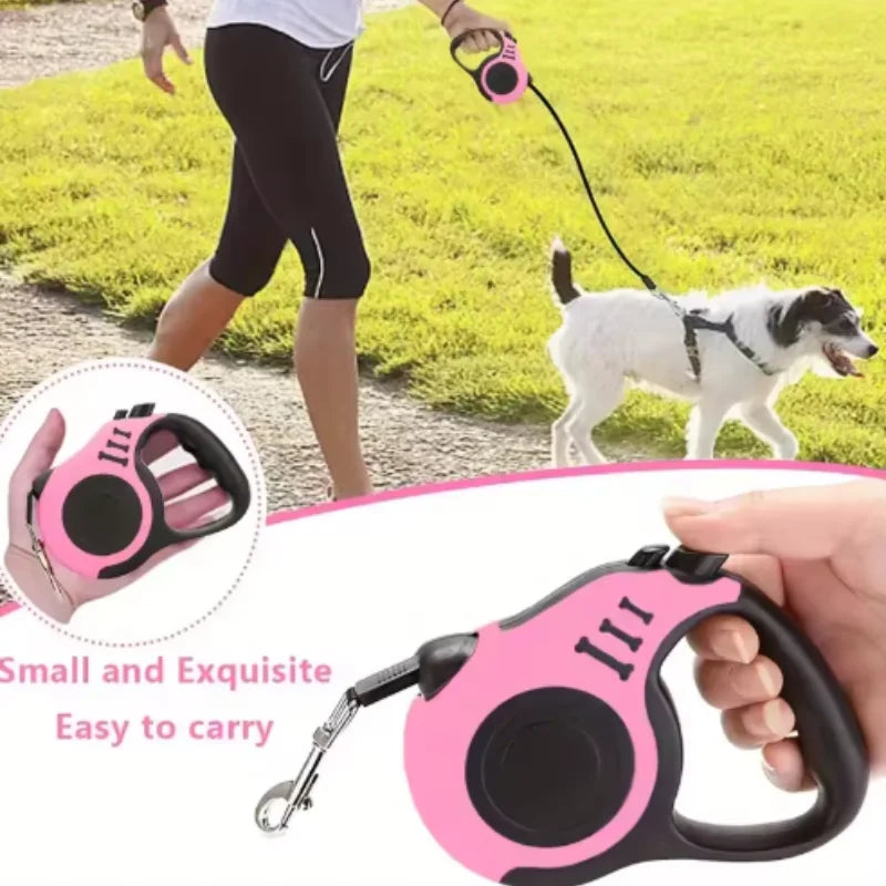 3M 5M Dog Leash for Small Dogs Cat Automatic Retractable Durable Nylon Lead .
