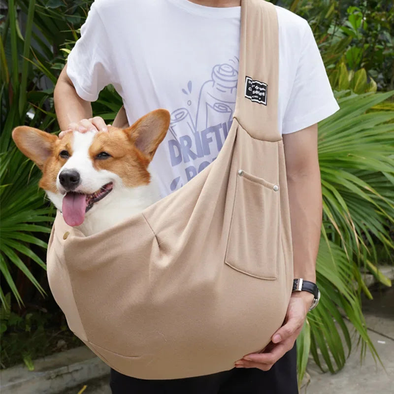 Comfortable Dog Bag Pet Crossbody Shoulder Bag .Cat Puppy Sling Carrier Bag.